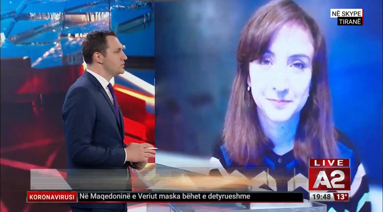 Avokatja e Popullit Znj. Erinda Ballanca në një intervistë për TV A2 CNN